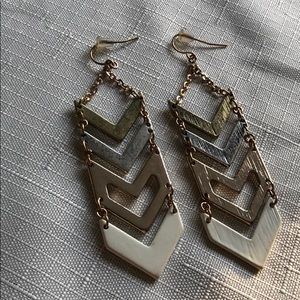 Arrow dangly earrings